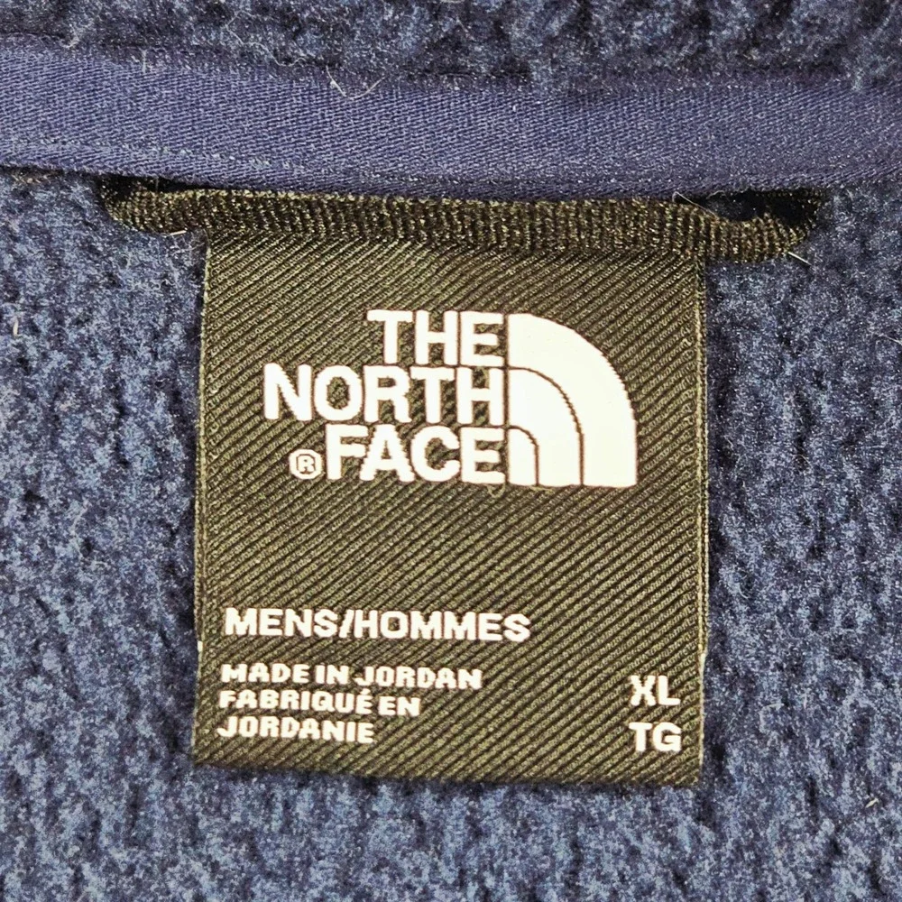 The North Face Men Gorpcore Snap Fleece Pullover Navy Teal Outdoor XL‎